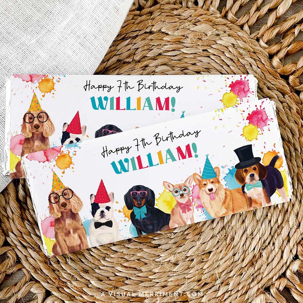 Printable Chocolate Wrappers