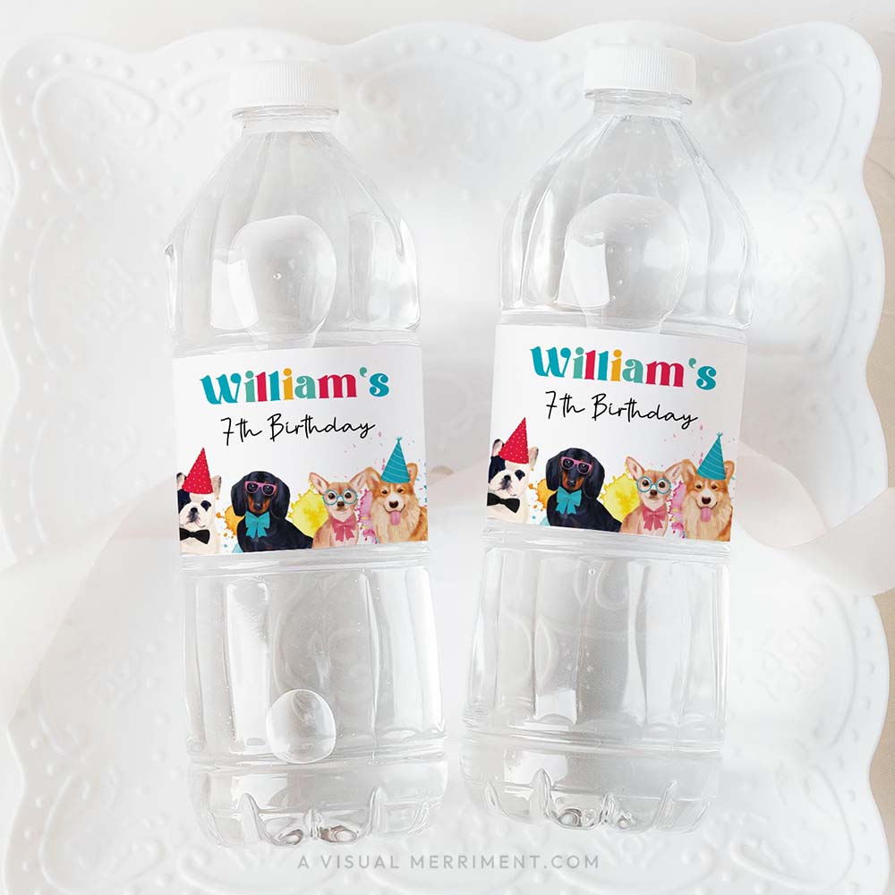 Printable Water Bottle Labels