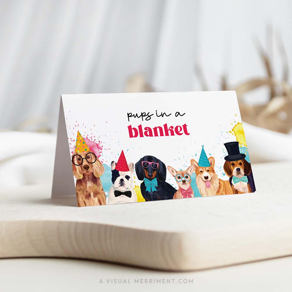 Printable Place Cards + Food Tents