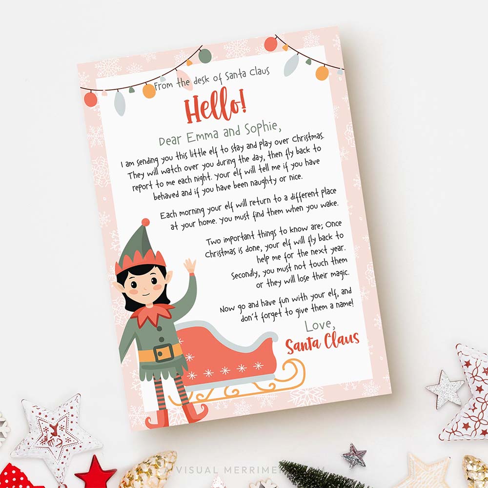 Pink Christmas Elf