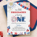 4th of July Birthday Invitation Template: Little Firecracker is One