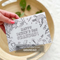 Happy Father's Day Grandad Printable Coloring Card