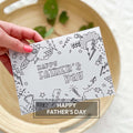 Happy Father's Day Printable Card | Coloring Gift for Dad