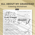 All About My Granddad Coloring Worksheet