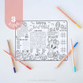 Easter Activity Sheet | Printable PDF Coloring Placemat