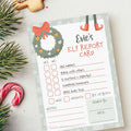 Christmas Elf Report Card | Editable Template
