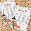 Christmas Elf Bundle: Return Arrival & Goodbye Letter | Editable Template
