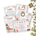 Christmas Elf Kit Return Arrival x5 | Editable Template