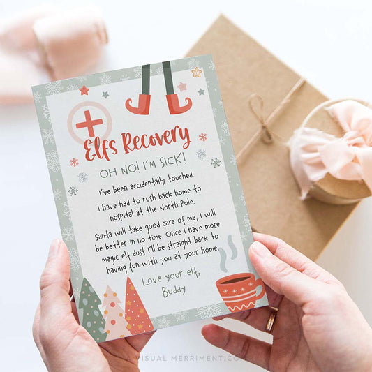 hands holding elf on the shelf accidentally touched letter