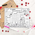 Gnome Valentines Day Activity Sheet | Printable PDF Placemat