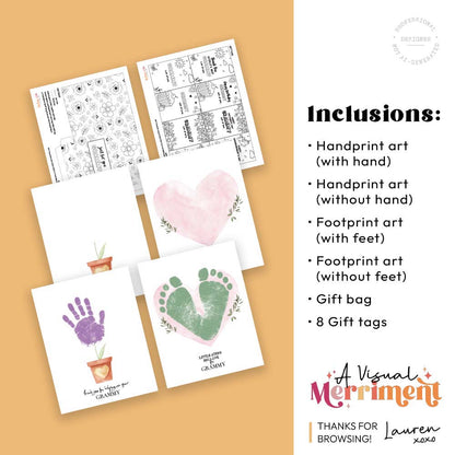 printable gift for Grammy activity kit with pages & listed inclusions 02