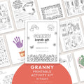 Gift for Granny | Printable Keepsake Activity Kit