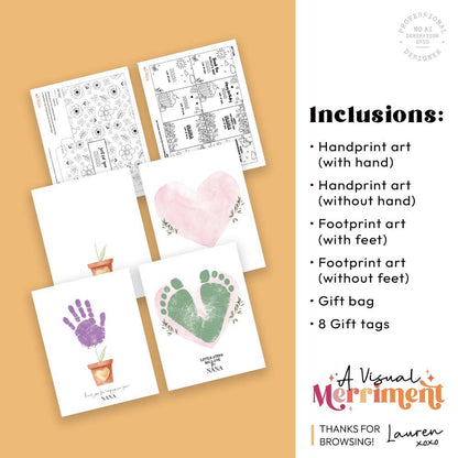 printable gift for Nana activity kit with pages & listed inclusions 03