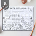 Halloween Activity Sheet | Printable PDF Coloring Placemat