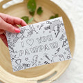I Love You Pawpaw | Printable Coloring Grandfather Greeting Card
