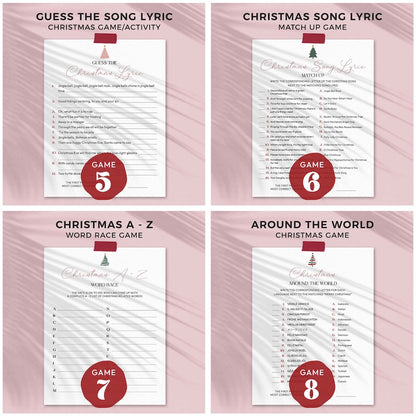 printable christmas games pages 5-8 included in games bundle