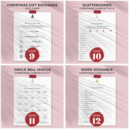 printable christmas games pages 9-12 included in games bundle
