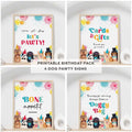Pawty Dogs Printable Party Sign 4 Pack