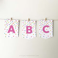 Rainbow Confetti Editable Banner Template