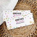 Rainbow Confetti Custom Chocolate Wrapper | Editable Template