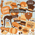 Thanksgiving Photo Booth Props Printable | 36 Fall Party Props