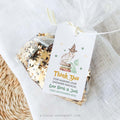 Wizard School Owl Baby Shower Editable Gift Tag Template