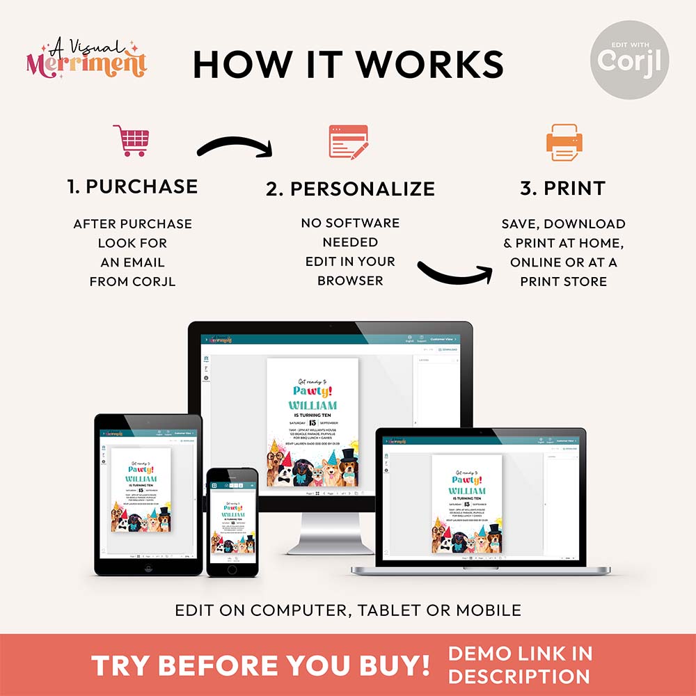 computer and device screens how to purchase and edit printable