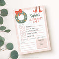 Girl Christmas Elf Report Card | Editable Template