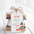 Christmas Elf Arrival Treats Tag | Editable Template