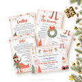 Girl Christmas Elf Kit First Arrival x5 | Editable Template