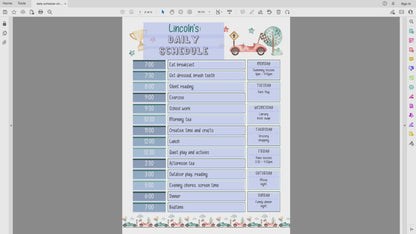 how to edit race car editable printable daily checklist video