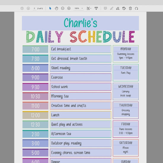 customize-kids-rainbow-daily-schedule-video