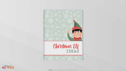 Video flipping through green christmas elf ideas planner 8 pages