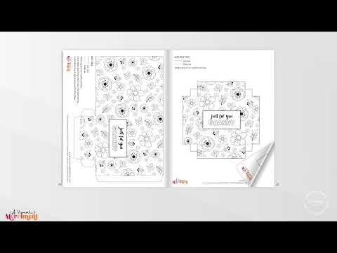 video of printable gift for Granny flipping through activity and coloring pages