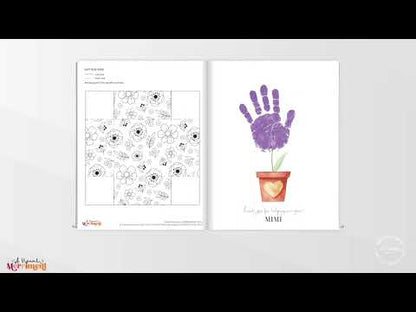 video of printable gift for Mimi flipping through activity and coloring pages