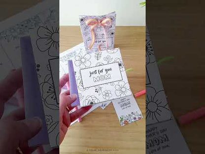 video showing printed gifts for mom kit