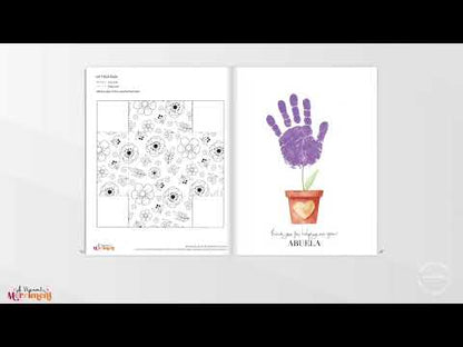 video of printable gift for abuela flipping through activity and coloring pages