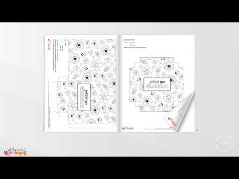 video of printable gift for Grandma flipping through activity and coloring pages