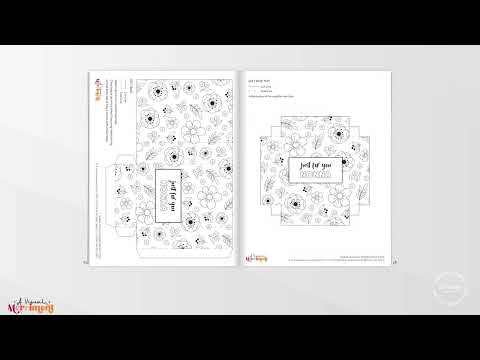video of printable gift for Nonna flipping through activity and coloring pages